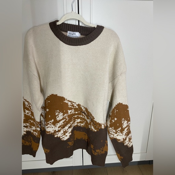 Adam Freak unisex sweater. Mountain pattern XL - Picture 2 of 9